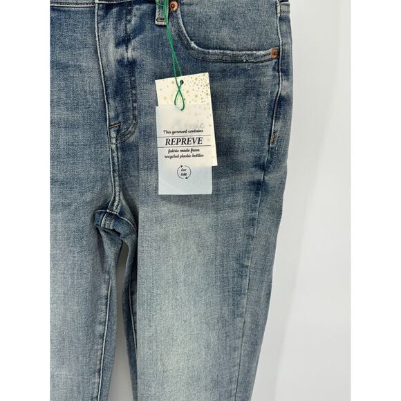 Cosmic Blue Love Womens Repreve High Rise Ankle Jeans Skinny Leg Size  29 Blue - Picture 3 of 7